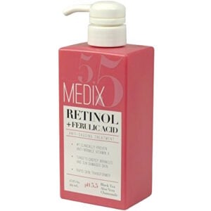 Medix 5.5 Retinol Cream packs in the rejuvinatize ingredients like Retinol & Ferulic Acid in order to help treat crepey skin on the body.