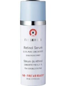 First Aid Beauty Retinol Serum makes perfect sense for those who are starting to see the first signs of aging. 