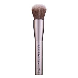 By using Urban Decay Blurring Brush with traditional foundation you can fake an airbrush finish to your skin. 
