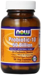 Now Foods Probiotic-10 is affordable but still effective for anti-aging purposes. 